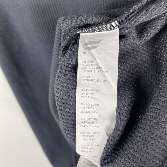 Fabletics Size XL Tinsley Waffle Tank Top Gray Pewter Athletic Workout Active - Picture 7 of 7